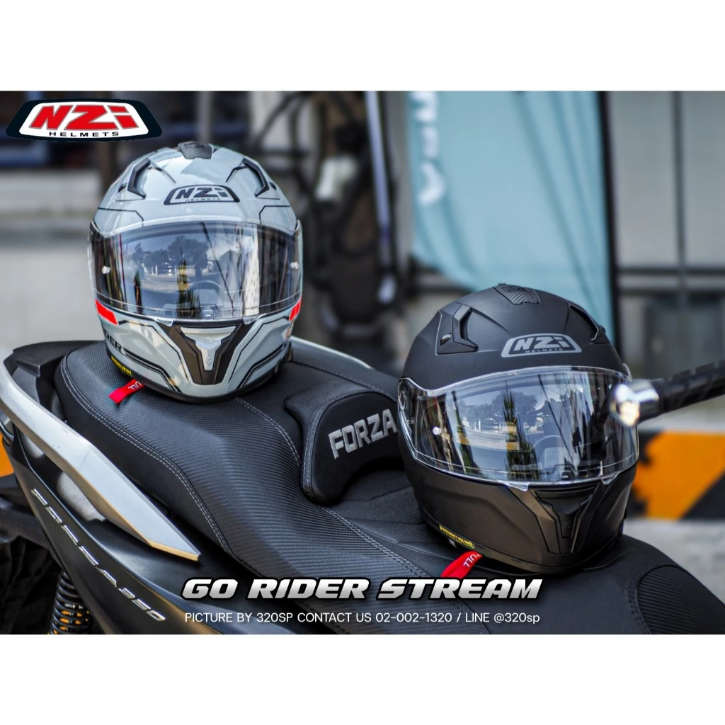 หมวกกันน็อค NZi GO RIDER STREAM ติดตั้งกล้องได้ !! ของแท้จากสเปน!! ส่งไว!! thumbnail 4