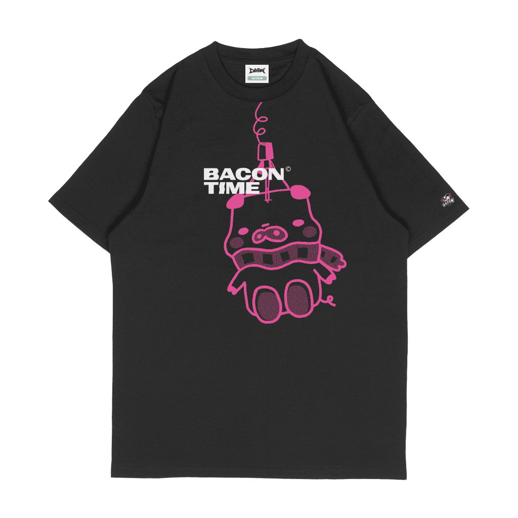 BAC. At It T-Shirt [Black] เสื้อยืด แขนสั้น Bacon Time