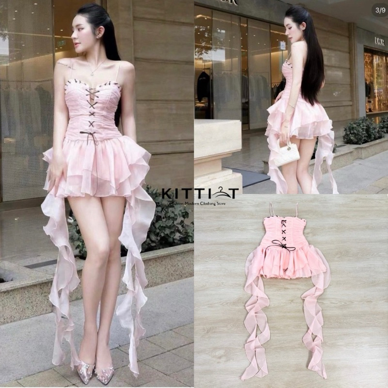 Dress. รสสายเดียว เพราะเราเซกซี่รักแบบตัวควีนสายปาร์ตี้ งานวันเกิด งานแจ้งเกิดต้องชุดนี้!!