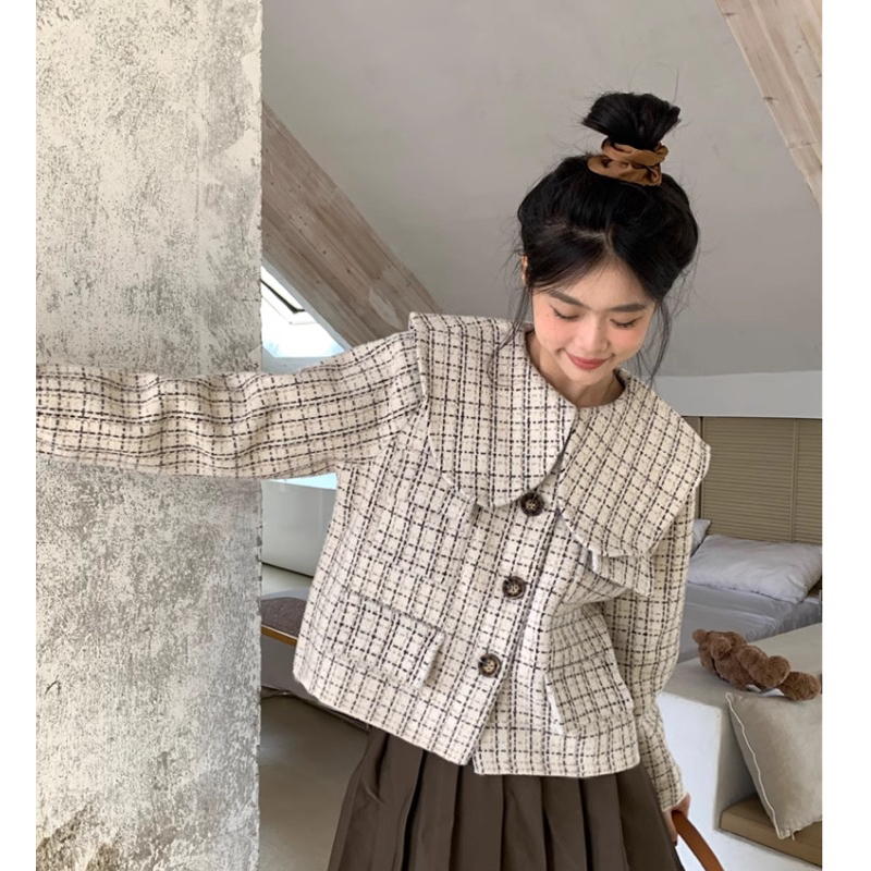 [7203] เสื้อกันหนาวลายสกอต