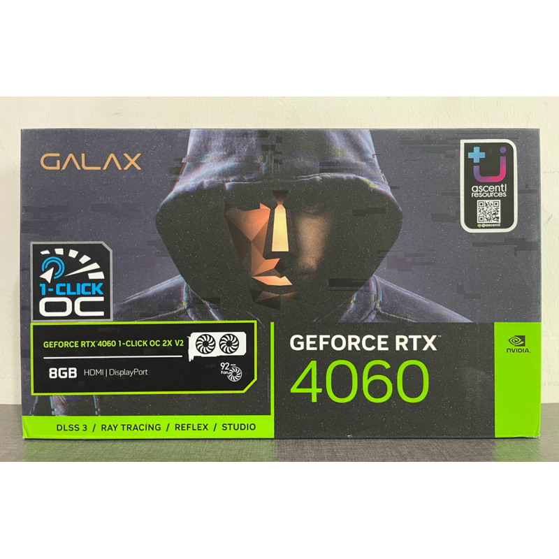 VGA (การ์ดแสดงผล) GALAX GEFORCE RTX 4060 1-CLICK OC 2X - 8GB GDDR6 (มือสอง) ประกันศูนย์ไทย