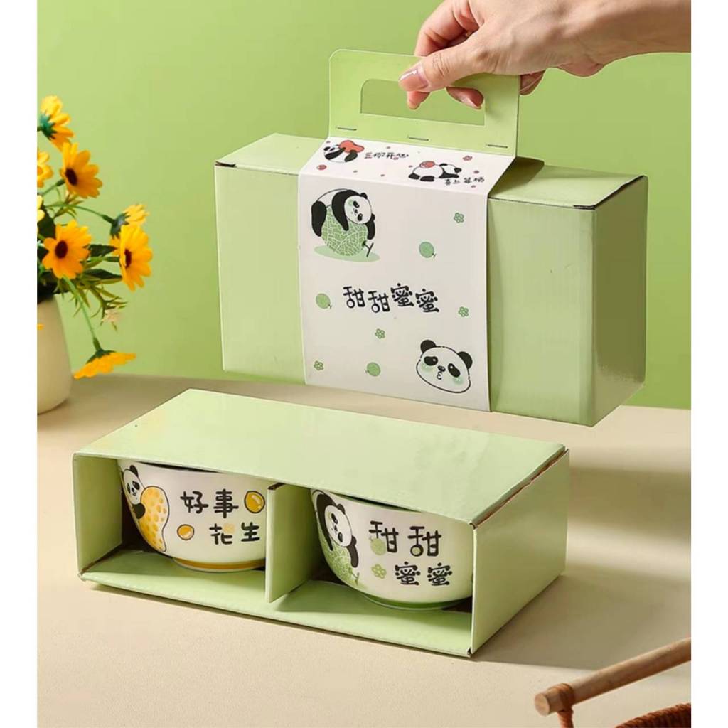 ถ้วยชาม กล่องเขียว สดใส ลวดลายน่ารัก CH0479 โปรดอ่านรายละเอียดสินค้าก่อนสั่งซื้อคะ