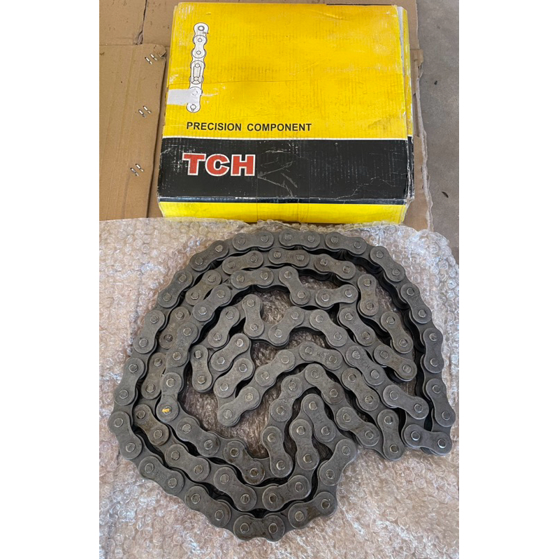โซ่เดี่ยวเบอร์ 80H-1R 10ฟุต  โซ่ส่งกำลัง โซ่ลำเลียง TCH  Roller Chain 80H-1R*10FT{ภาพถ่ายสินค้าจริง💯