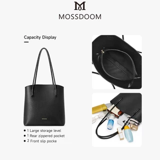 MOSSDOOM Plexy Bag กระเป๋าสะพายไหล่ผู้หญิง กระเป๋าถือ ทรงเรียบง่าย มีสามสี
