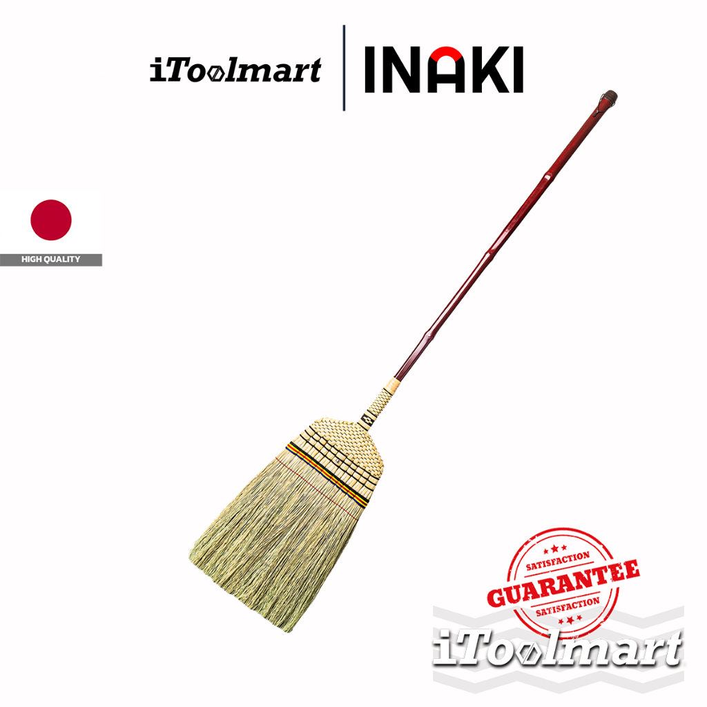 INAKI ไม้กวาดญี่ปุ่น Zashiki Brooms ไม้กวาดสำหรับพื้นผิวขรุขระ เช่นเสื่อ และระเบียงบ้าน