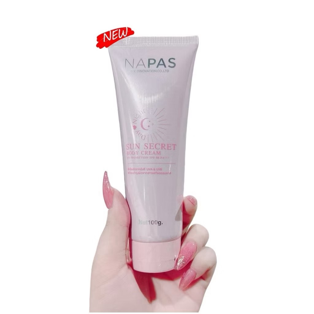 โฉมใหม่ กันแดดนมหอม กันแดดนภัส Napas Sunscreen Sun Secret Spf50pa+++