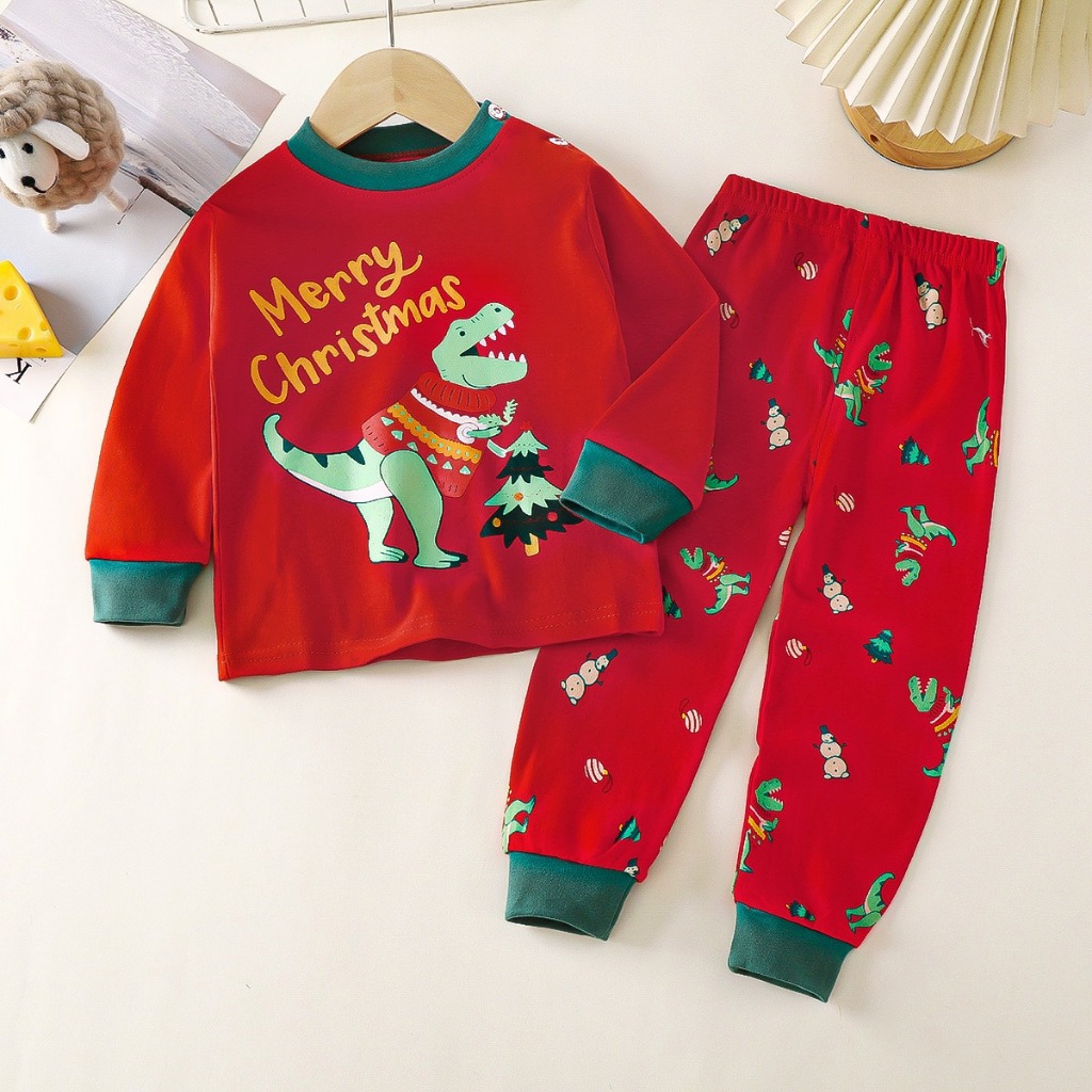 ชุดนอนเด็ก ชุดนอนเด็กเล็ก แขนยาวขายาว P1 Set #3 น่ารัก อายุ 6 เดือน – 2ปี children toddler pajamas 6m – 2years ราคา ถูกที่สุด ดีลบีเคเค แกลเลอรีภาพที่ 7