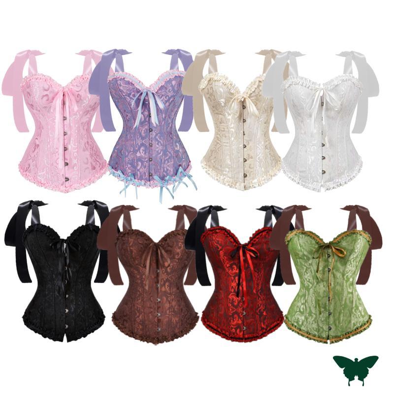 (คอร์เซ็ท+ริบบิ้นถอดได้) รุ่นใหม่!! Bridgerton Corset