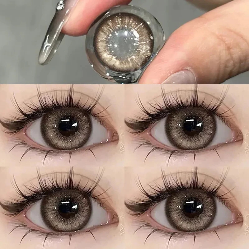 （COD）คอนแทคเลนส์สี 1 คู่ brown คอนแทคเลนส์รายเดือน คอนแทคเลนส์ คอนเทค เลนส์ คอนแทคเลนส์สี คอนแทคเลนส์