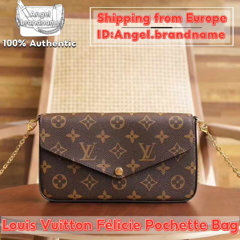 Shopee ถูกที่สุด💯ถุงของแท้👜Louis Vuitton Félicie Pochette 3 in1 Bag M81896