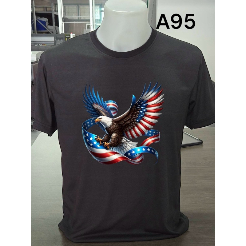 เสื้อยืดพื้นดำสกรีนลายวินเทสเทย์ๆ