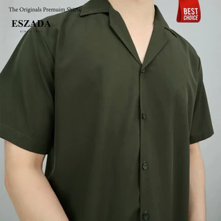 เสื้อเชิ้ตฮาวายสีพื้นผ้าไหมญี่ปุ่นรุ่นไม่มีกระเป๋าหน้า (H365) The Originals Hawaii Shirts ESZADA Design PremiumA+