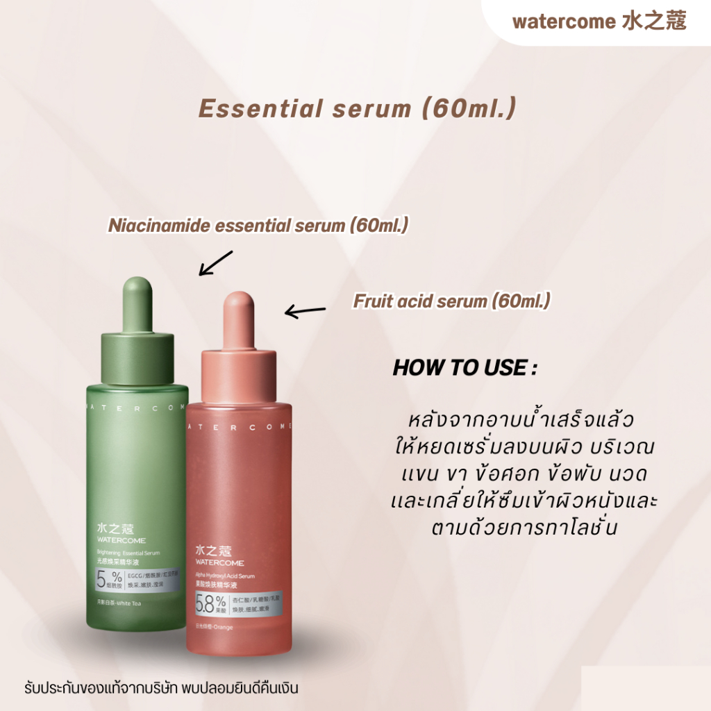 WATERCOME 水之蔻 เจลอาบน้ำ โลชั่น เซรั่ม พร้อมส่งจากไทย กลิ่นหอม 48 ชม. ติดทนนาน ไม่เหนียว ราคา ถูกที่สุด ดีลบีเคเค แกลเลอรีภาพที่ 5