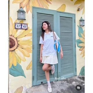 งานเกาหลี**ส่งไว ภายใน 3 ชม.(พร้อมส่ง-ในไทย) กล่องเขียว!! หนังแกะ งานฉลุ คาดเข็มขัด งานนุ/