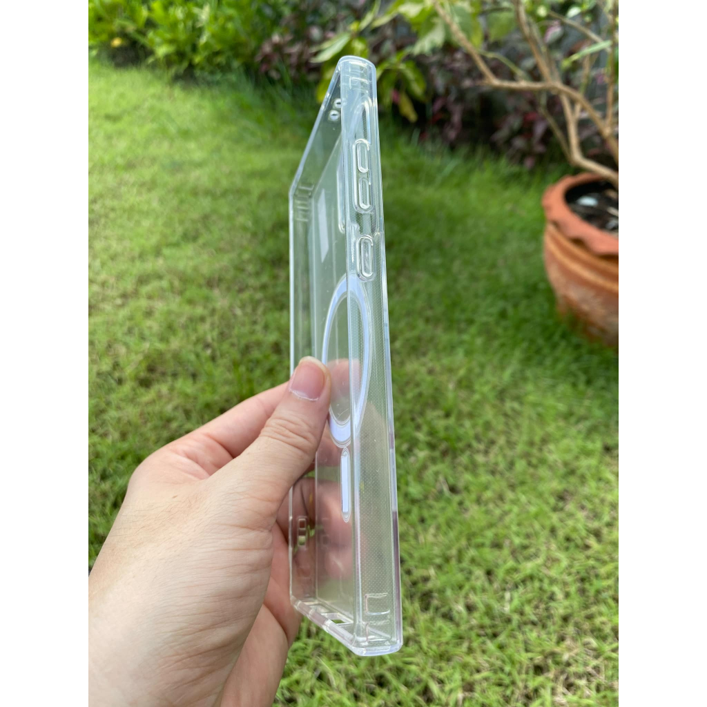 แม่เหล็ก เคสใสกันกระแทก เคส Samsung S25 Ultra/S24 ultra/S23 Ultra/S22 Ultra เคสMagnetic ชาร์ตไร้สายกันกระแทก ขอบกล้องสูง - รูปที่ 2