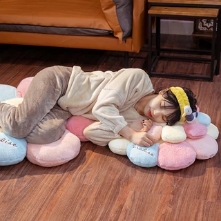 หมอนดอกไม้ หมอนอิง seat cushion ที่รองนั่งดอกไม้ หมอนรองแขนลายการ์ตูน เบาะรองนั่งเก้าอี้ ลายดอกเดซี่ หมอนลายดอกไม้ หมอนต