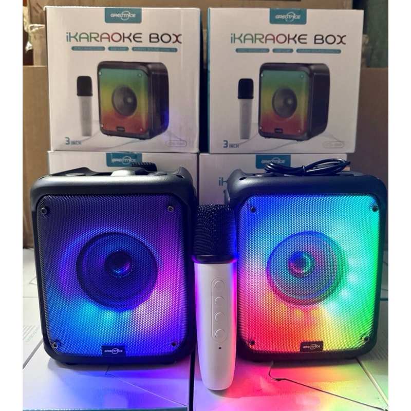 พร้อมส่ง🎊🎊ลำโพงบลูทูธไร้สาย RGB พร้อมไมโครโฟน 🎶 ลำโพงบลูทูธไร้สาย FM การ์ดขนาด 3 นิ้ว