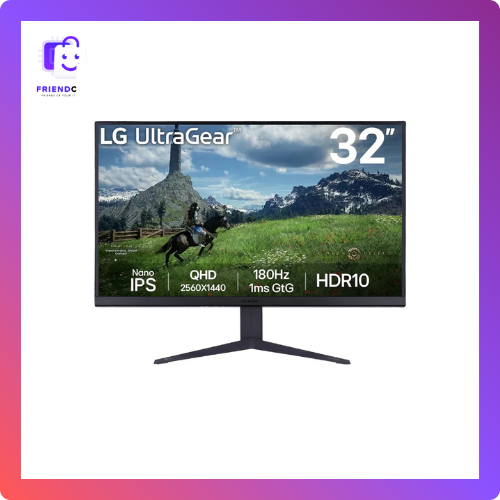 (จอคอมพิวเตอร์) LG 31.5" NANO IPS Monitor /QHD/350 cd/m²/1ms (GtG at Faster)