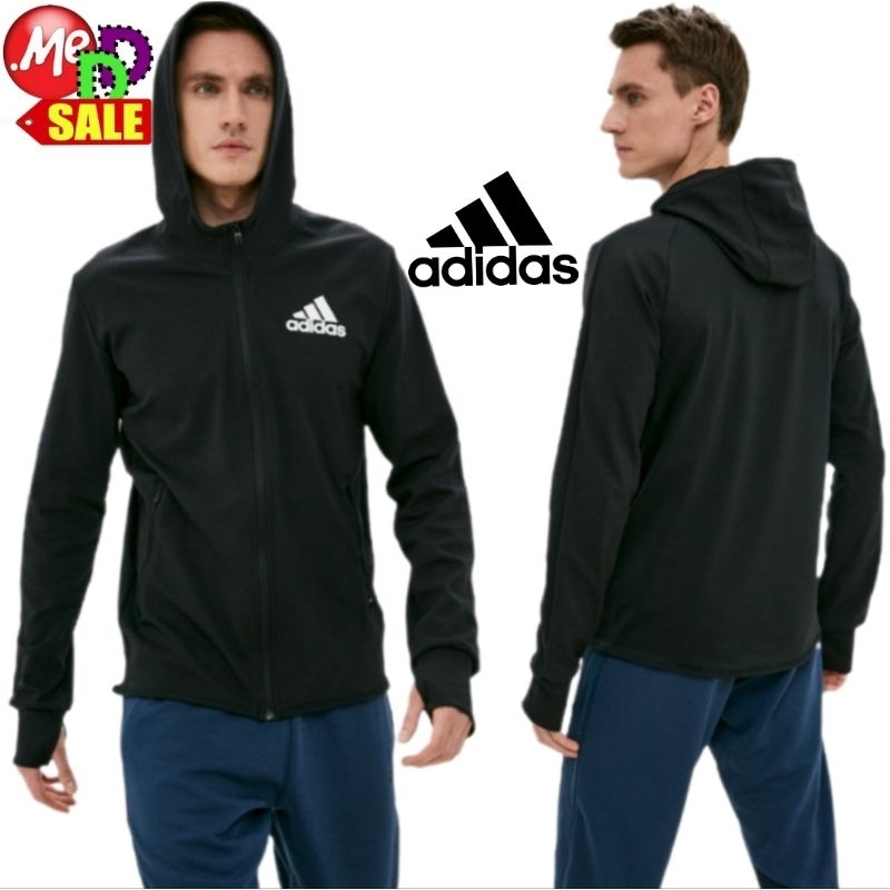 Adidas - ใหม่ เสื้อฮู้ดแจ็คเก็ต ใส่เทรนนิ่ง/ลำลอง DESIGNED TO MOVE MOTION FULL-ZIP HOODED JACKET GM2080 GM3213 GM2078
