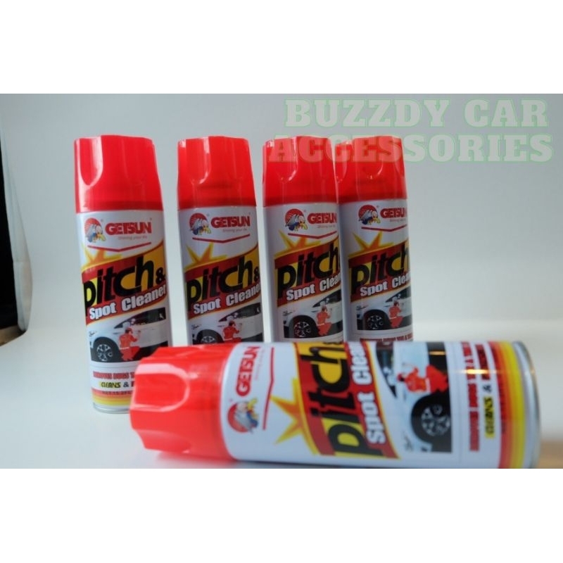 Getsun Pitch & Spot Cleaner 450ml. สเปรย์สลายคราบยางมะตอย หนักแค่ไหน ก็สลายในพริบตา