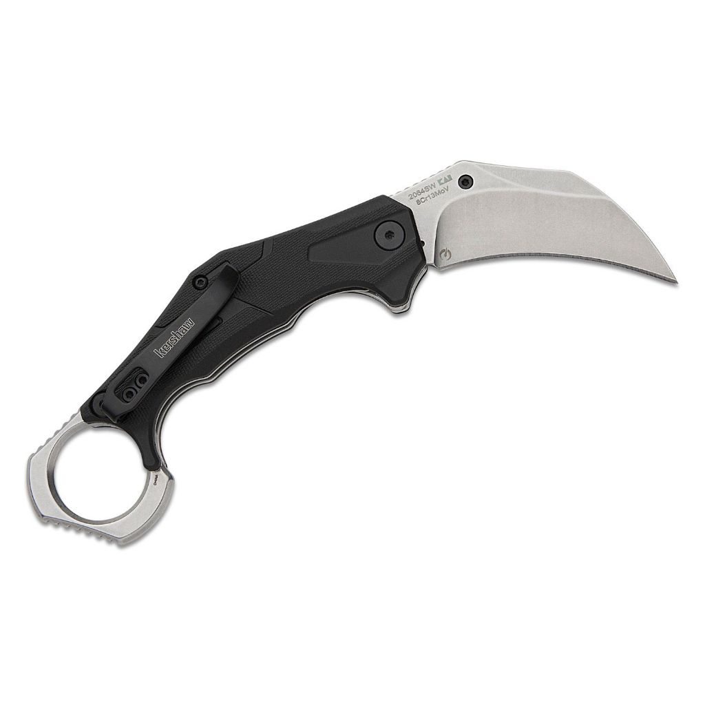 มีดพับ คารัมบิท Kershaw Outlier Assisted Karambit Knife Black GRN (8Cr13Mov 2.5" Black Stonewash)