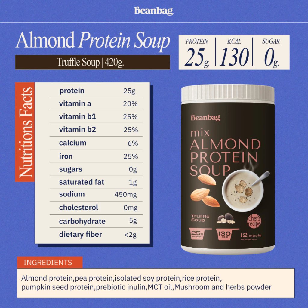 Beanbag Mix Almond Protein Soup Truffle หรือ Japanese Corn 420g thumbnail 7