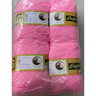 ไหมพรมอีเกิ้ล 4 ply (ขายยกห่อ) 1 ห่อ มี 4 ม้วน ใช้สำหรับถักเครื่องนุ่งห่ม,ถักตุ๊กตา