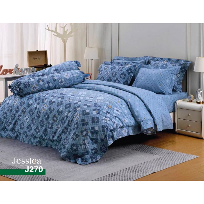 ชุดผ้าปูที่นอนJessica 3.5,5,6ฟุต J270,271,273,236,265,262,263,256รวมนวม