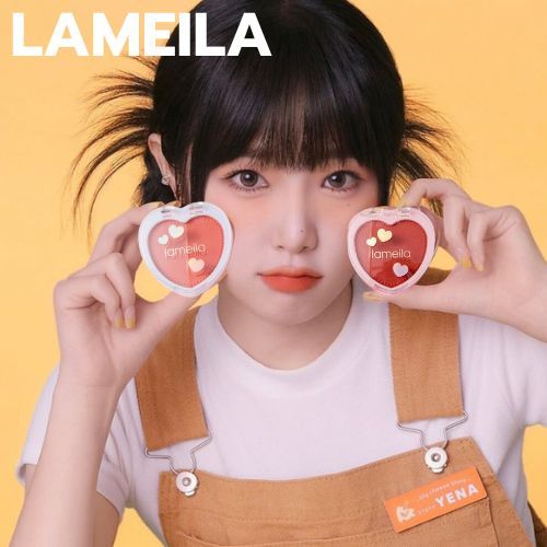 LAMEILA บลัชออน บลัชออนโทนส้ม บรัชออนทาแก้ม ชมพูพีช ส้มพีช เนื้อดี สีสวย ติดทน NO.5107