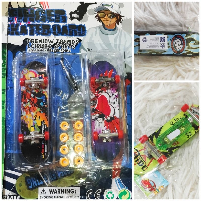 💖พร้อมส่ง💖ใน🇹🇭สเก็ตบอร์ดนิ้วมือ fingers skateboard แบบมีไฟ เป็นเซตครบชุดอุปกรณ์เปลี่ยน