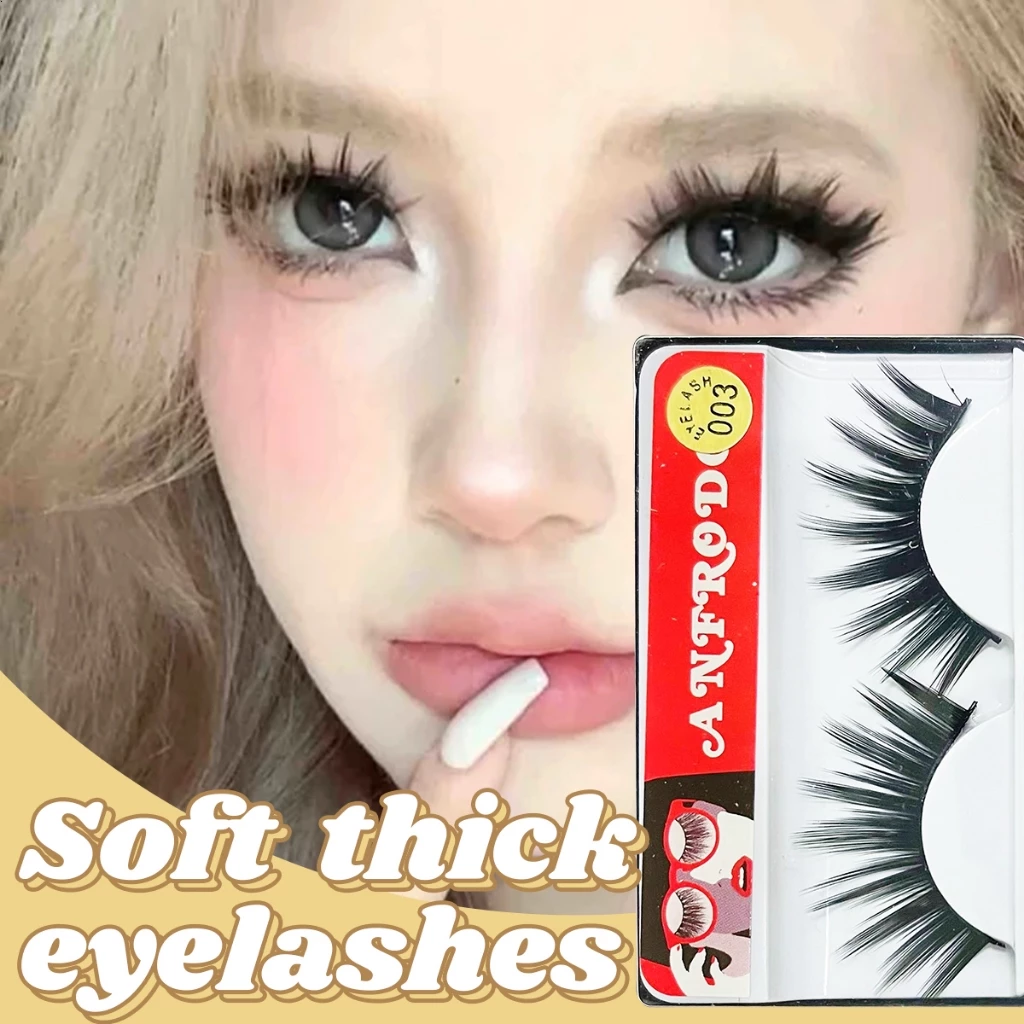 1 paire yelashes 3D ขนตาปลอม 1 คู่ ขนตาปลอมธรรมชาติ Extensions Eyelashes Natural Lashes ชุดแปรงแต่งหน้า