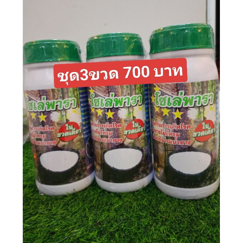 โซเล่พารา ปริมาณ 500 CC เพิ่มปริมาณน้ำยาง รักษายางตายนึ่ง ราดำ ราชมพู ของแท้ 100%