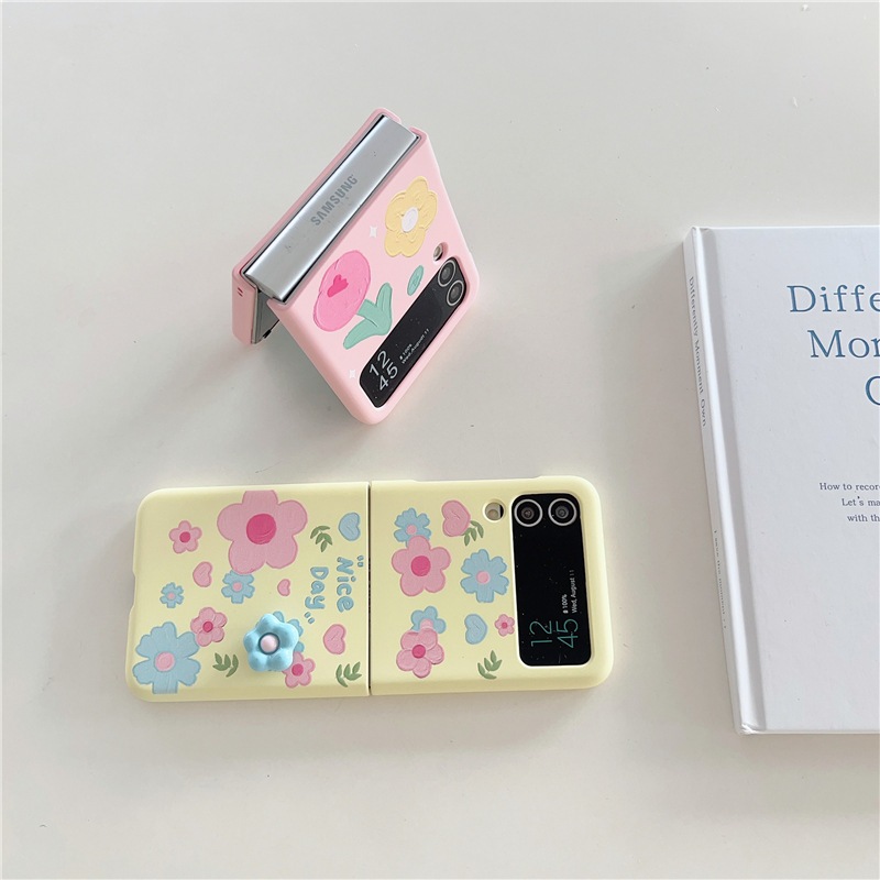 พร้อมส่งจากไทย ! เคสฟลิปลายดอกไม้พาสเทลแสนน่ารัก พร้อมสายคล้องมือ (2009) for Samsung Galaxy Z Flip7 Flip6 Flip5 Flip4/3 ราคา ถูกที่สุด ดีลบีเคเค แกลเลอรีภาพที่ 9