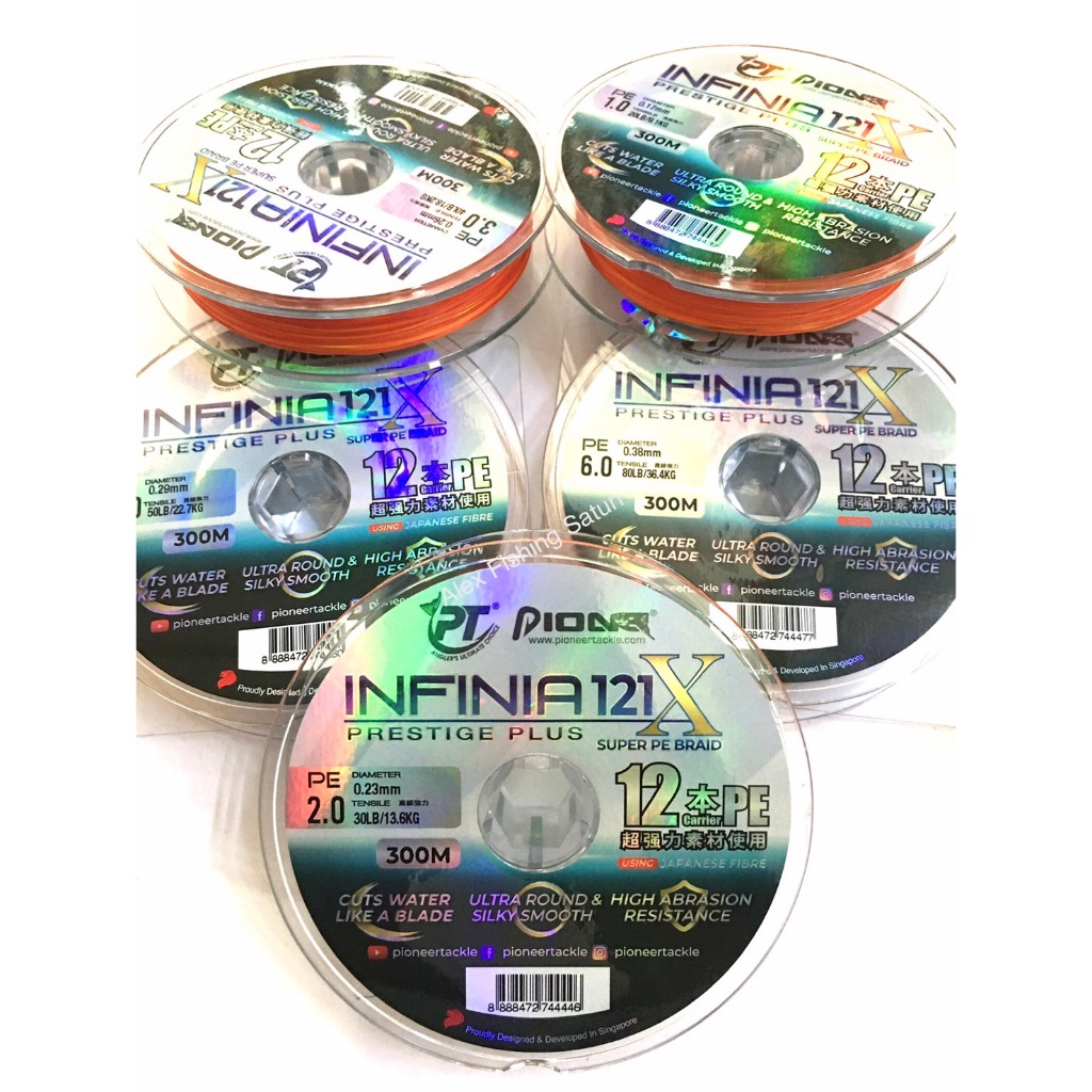 สายPE PIONEER INFINIA121X SUPER PE BRAID ยาว 300 เมตร รูปที่ 3