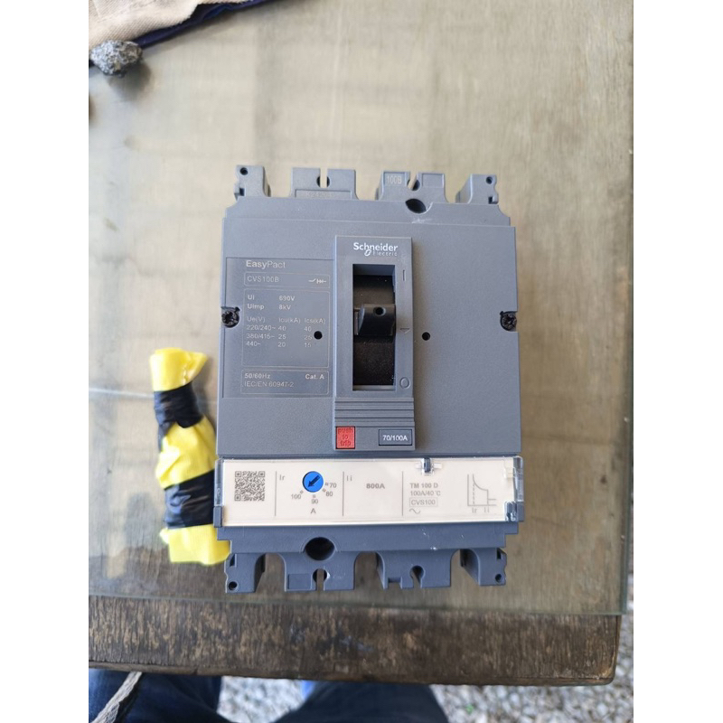 Schneider เบรกเกอร์ CVS100B 3P3D 25kA 380/415V   100A รหัสสินค้า LV510307