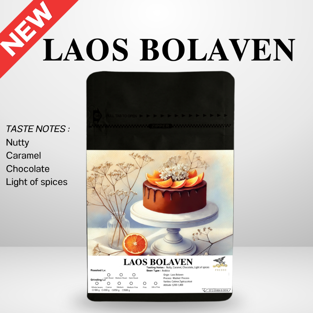 Presso Coffee Roaster   Laos Bolaven Grade A Premium