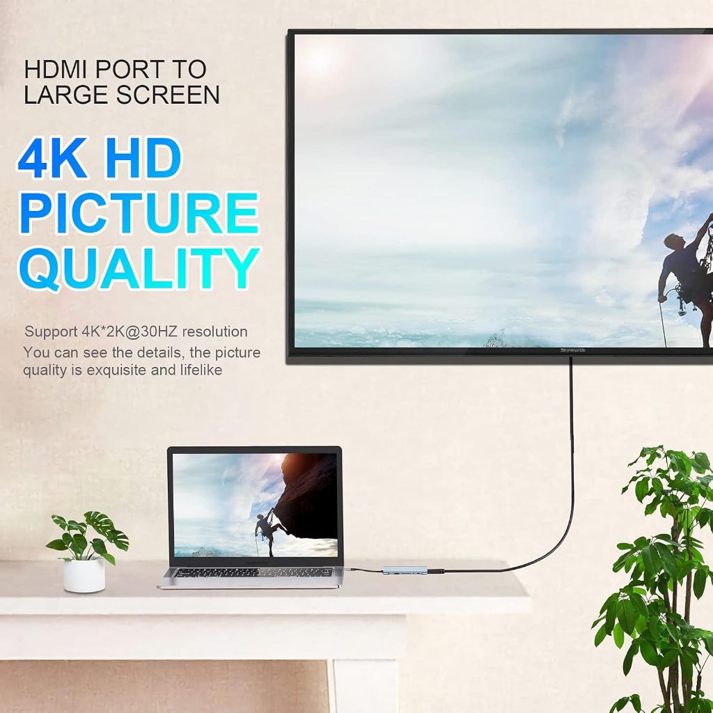 Type C Hub Adapter 11in1 Dongle with 4K HDMI VGA รูปที่ 3