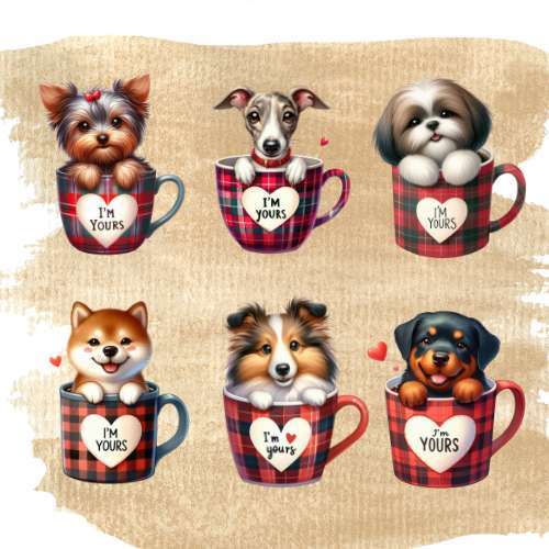 ตัวรีดติดเสื้อ (F.296 )การ์ตูนน้องแมวในแก้งค์กาแฟ  รีดติดง่ายทุกเนื้อผ้า DIY Patches