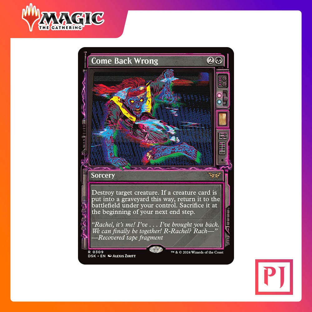 [MTG] Come Back Wrong (Showcase) [DSK] [BLACK] [RARE] [NORMAL] [ENG] (การ์ดเมจิค / Magic the Gathering)