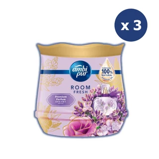 Ambipur แอมบิเพอร์ เจล เฟรช ดาวน์นี่ แพชชั่น / มิสทีค 180 มล. x 3 กระป๋อง