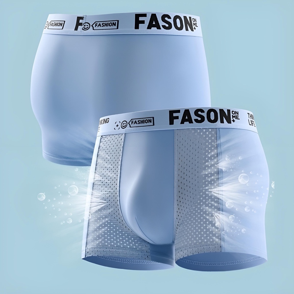 FASON-กางเกงในผู้ชายขาสั้น Man Underwear Boxer เนื้อผ้านิ่ม กางเกงในบ็อกเซอร์ สวมใส่สบาย ระบายอากาศได้ดี Size L-4XL
