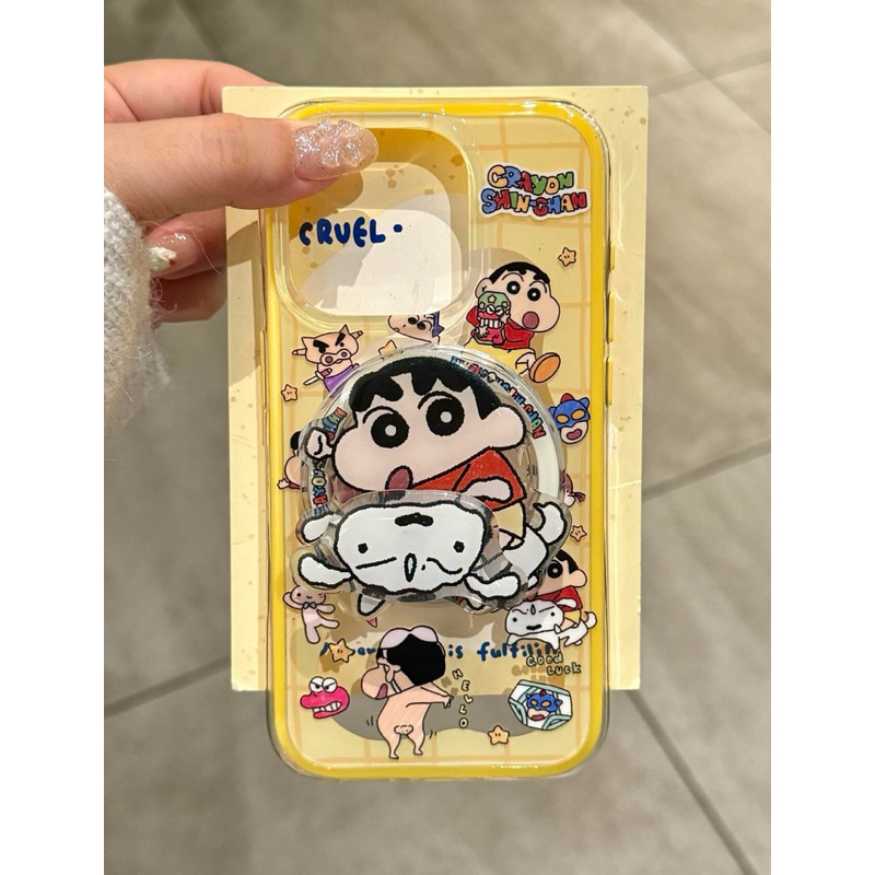พร้อมส่งในไทย เซ็ทชินจัง น้องหมา แม่เหล็ก มาใหม่ ตัวติดด้านหลังหมุนติ้วๆ