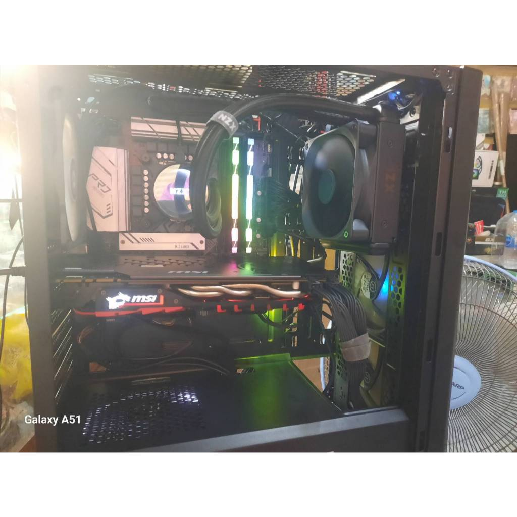 ชุดเคส CPU I7 11700 +asrock b560m wifi+ram 16gb+SSD512 gb+POWER SUPPLY  Tt 850W RGB +ชุดน้ำปิด krake