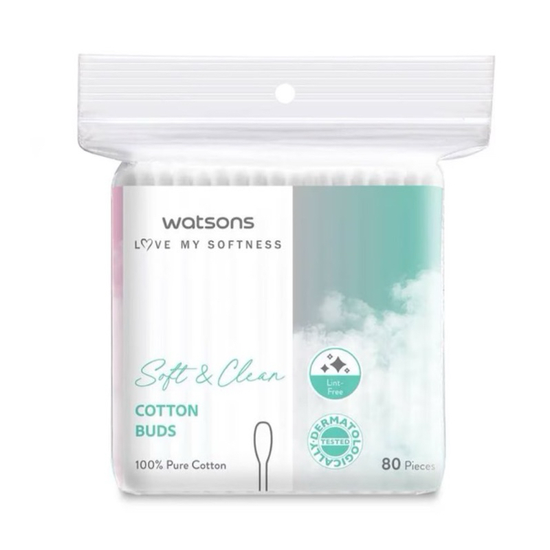 Cotton​ Buds​ สำลีก้าน​ Watson​s 80 ก้าน