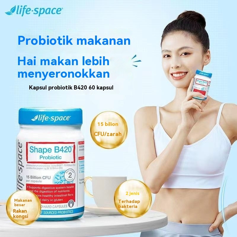 Life Space Probiotic Supplement B420 Women's Probiotic 60 Capsules Increases Metabolism Helps with Weight Management