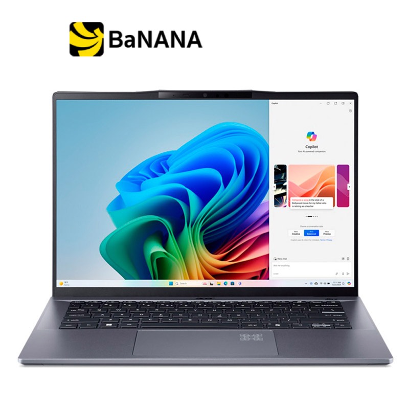 โน๊ตบุ๊ค Acer Swift Go 14 AI SFG14-01-X2XD Steel Gray by Banana IT