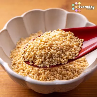 งาขาวคั่ว 100 ก. (สีกลาง) งาขาวคั่ว สุกพร้อมทาน | Roasted Sesame