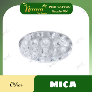 ถาดใส่หมึกสักช่องมีที่ใส่หลุมมากมาย