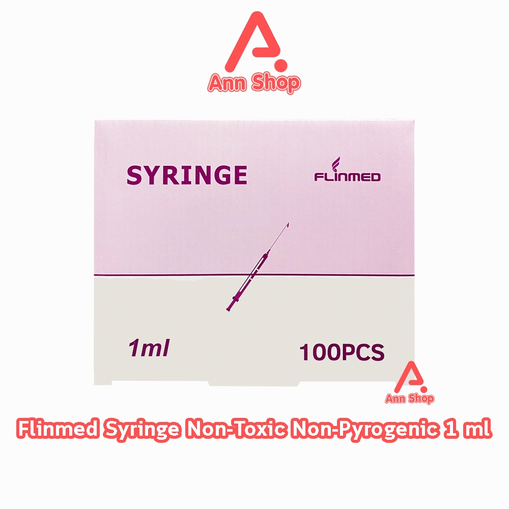 Flinmed Syringe ไซริงค์ กระบอกฉีดยา ไม่มีเข็ม 1 ml. บรรจุ 100 ชิ้น (1 กล่อง) CC 3201 ล้างจมูก ป้อนยา