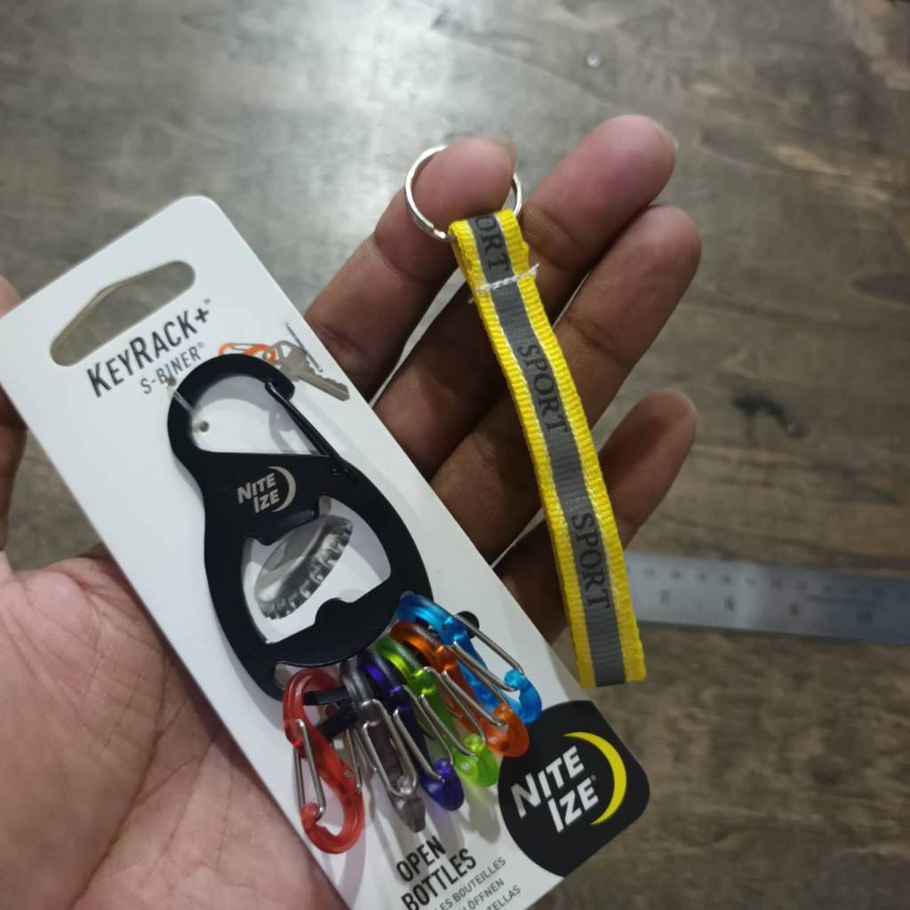 Tec40 NITEIZE KEYRACK S-BINER KRB2-01-R6 Open Bottle Stainless Steel Keychain พวงกุญแจ Tec40store ไร